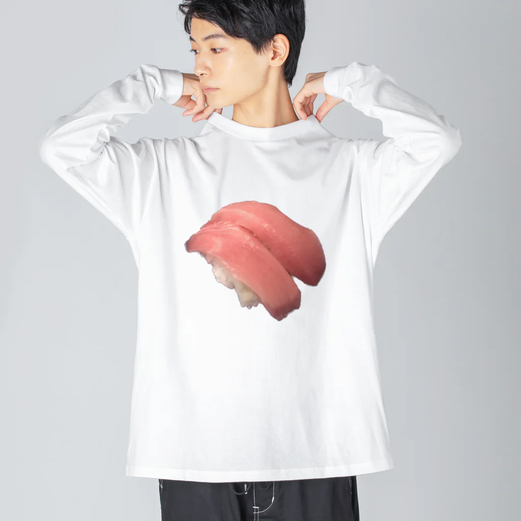 3丁目雑貨店のSUSHI！medium-fatty tuna Big Long Sleeve T-Shirt