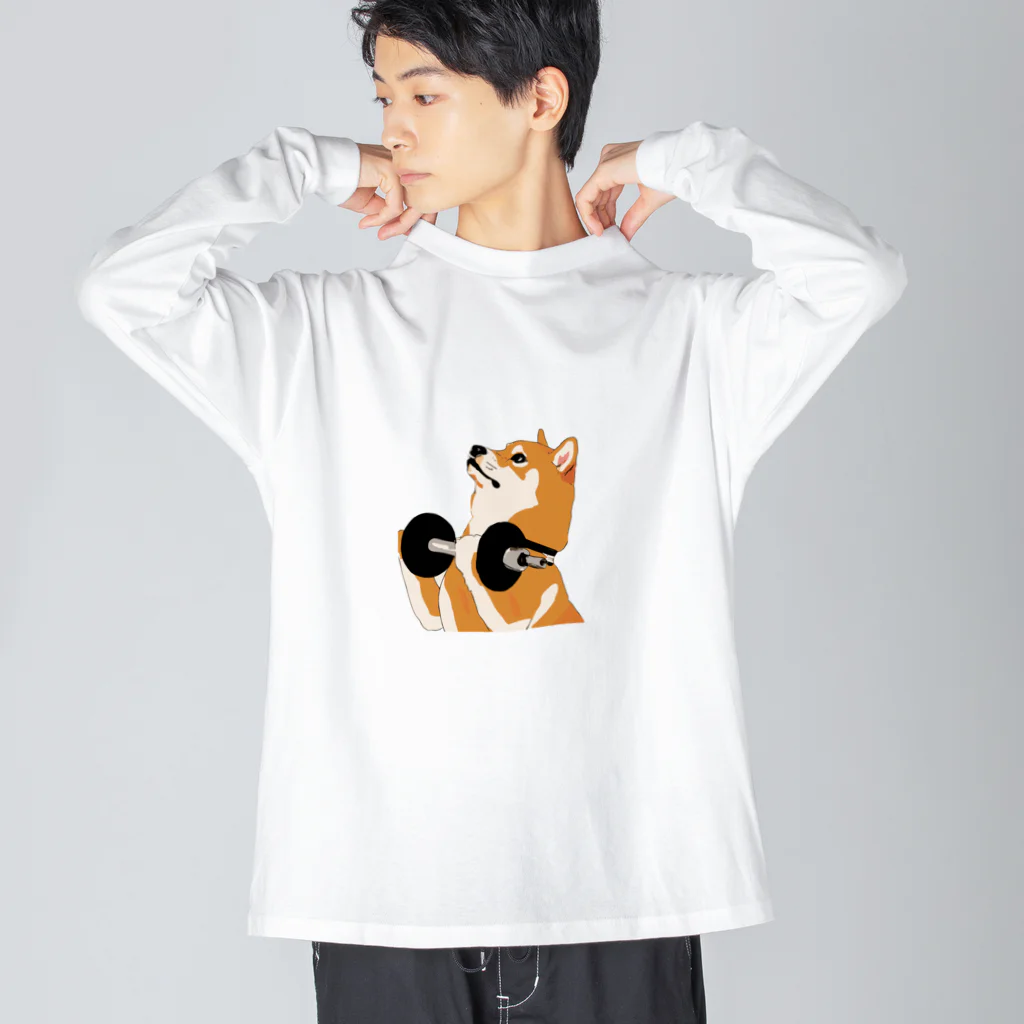 パンプアップ柴Hachiのパンプアップ柴Hachi Big Long Sleeve T-Shirt