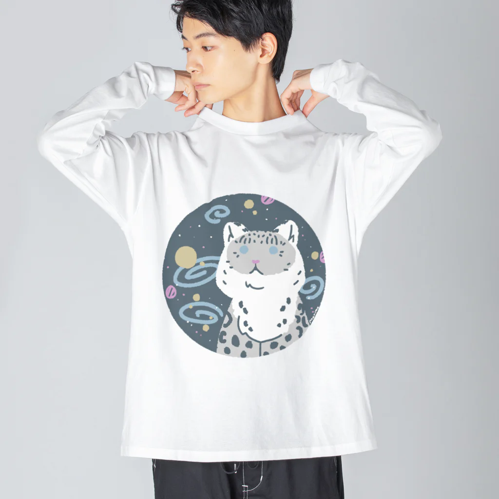 まりもの宇宙ユキヒョウ Big Long Sleeve T-Shirt