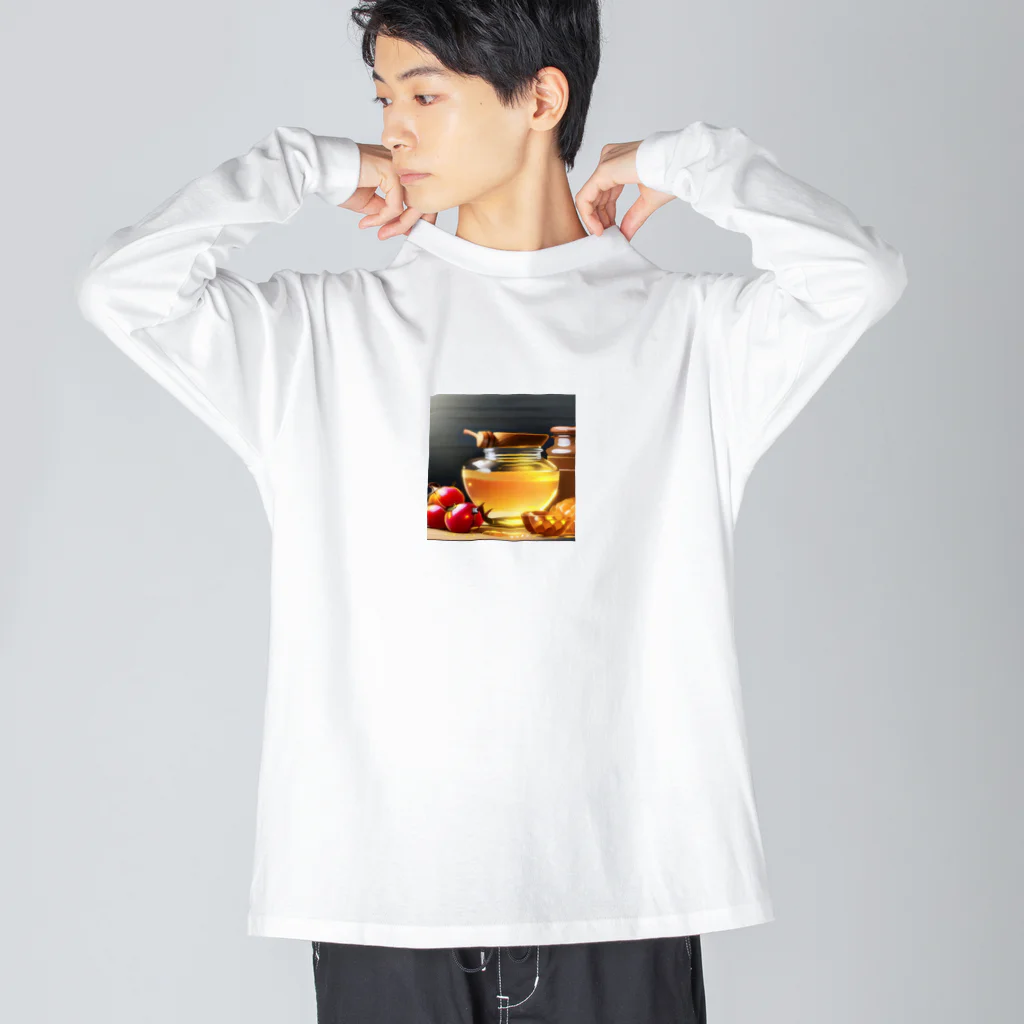 honeyショップのはちみつと果物 ビッグシルエットロングスリーブTシャツ