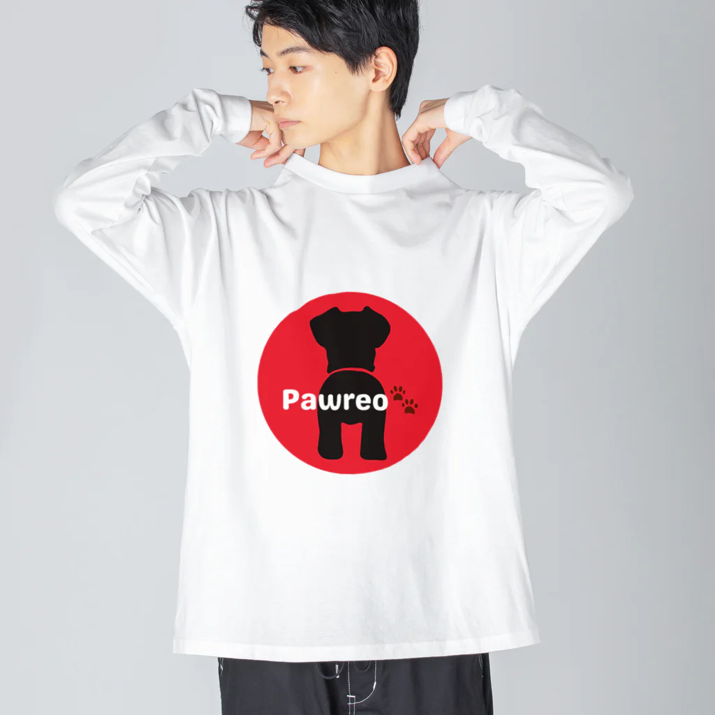 BarkingBeatsのPawreo🐾ロゴコレクション ビッグシルエットロングスリーブTシャツ