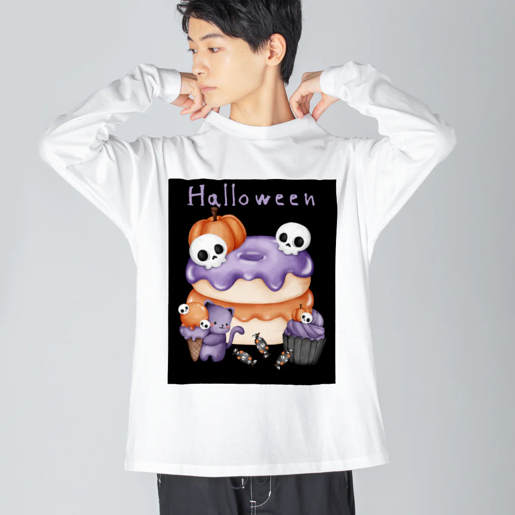 せきまるのハロウィンスイーツ Big Long Sleeve T-Shirt