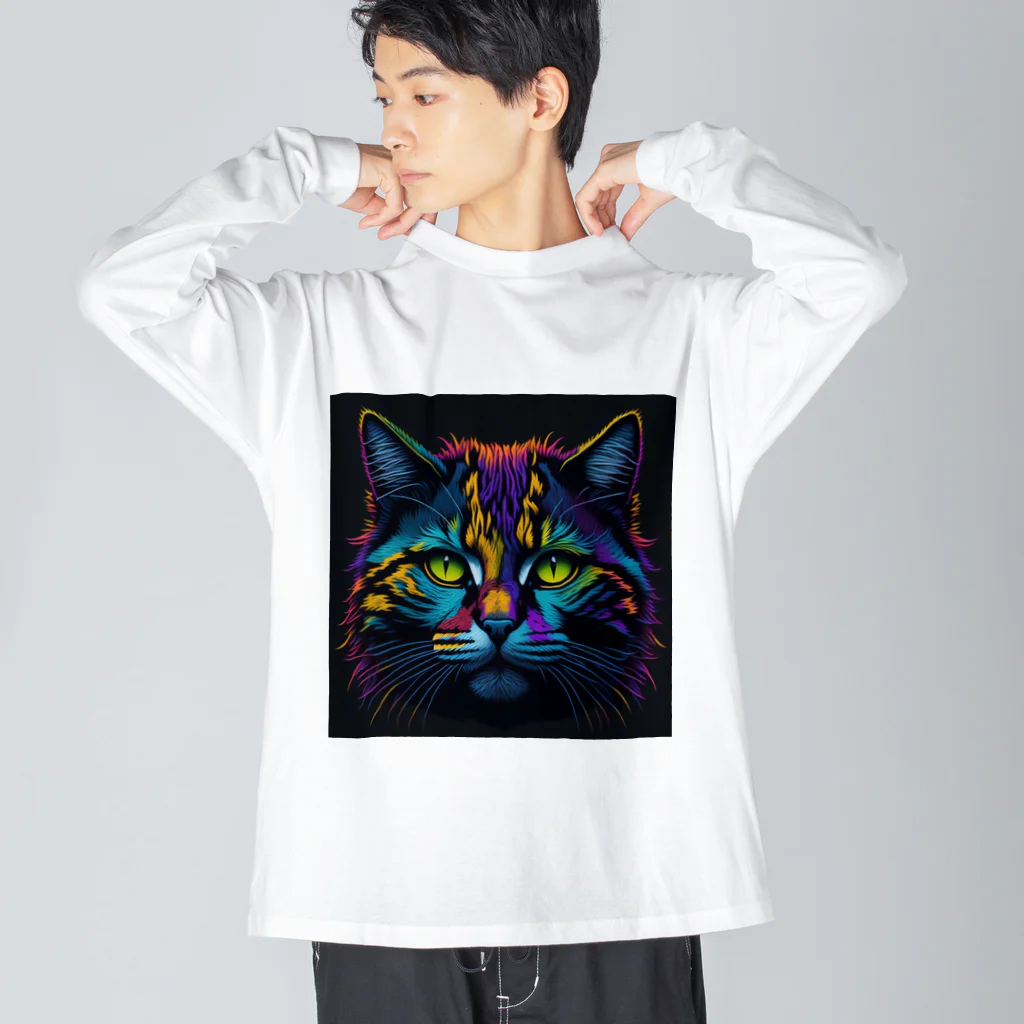 万事屋ねこさんのCOOL CAT Big Long Sleeve T-Shirt