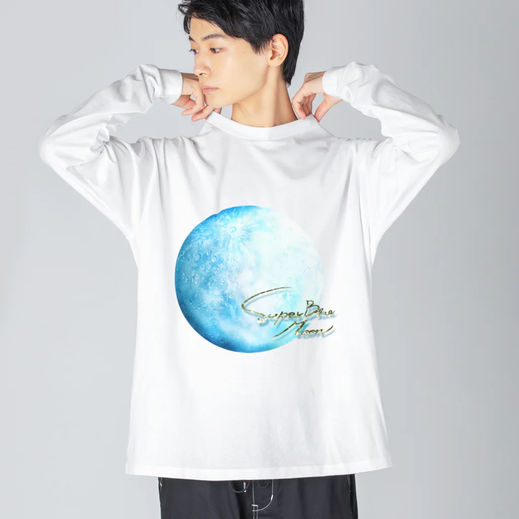 amakara_のスーパーブルームーン Big Long Sleeve T-Shirt