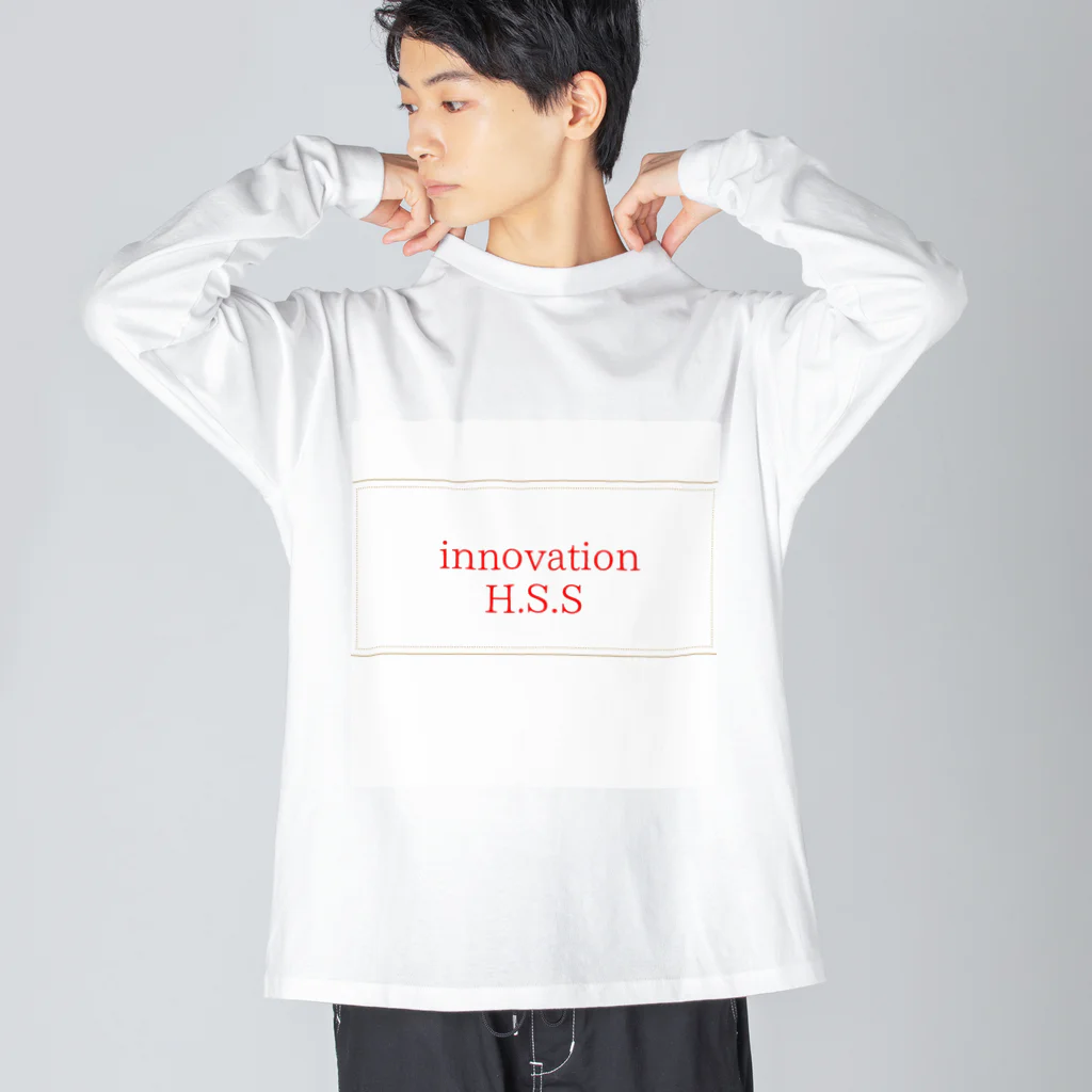 innovationHSSのロゴBOX ビッグシルエットロングスリーブTシャツ