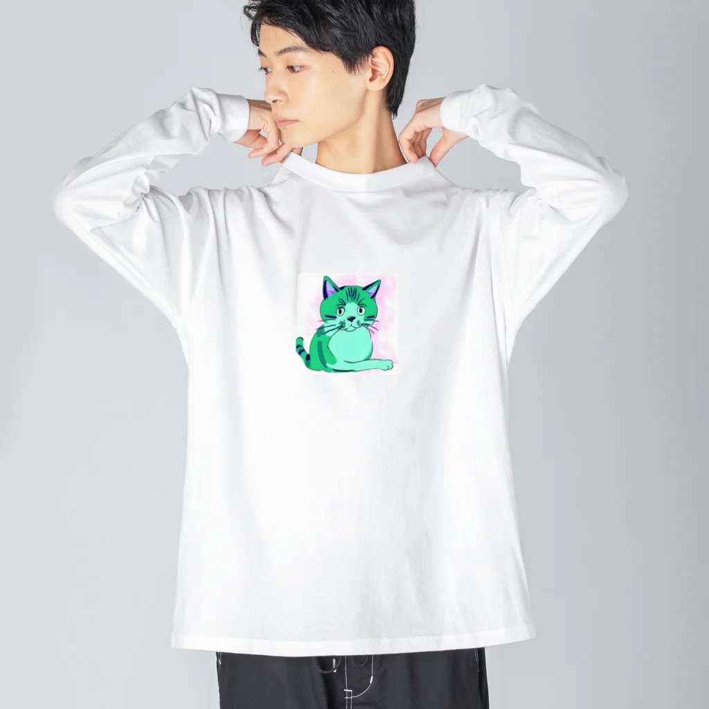 ポーシー＆フレンズ・スタイルの可愛い猫グッズ Big Long Sleeve T-Shirt
