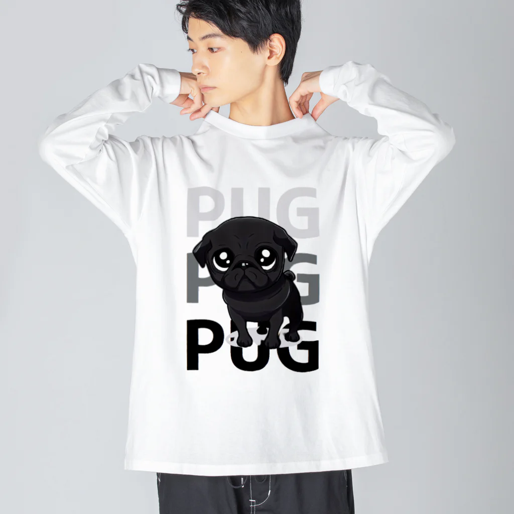 furebuhi　clubのグラフィックPUG！ Big Long Sleeve T-Shirt