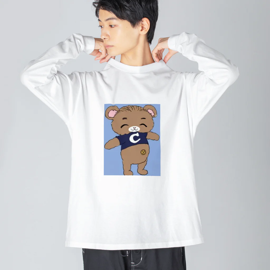 しばけんちゃんのきゃわなぐま ビッグシルエットロングスリーブTシャツ