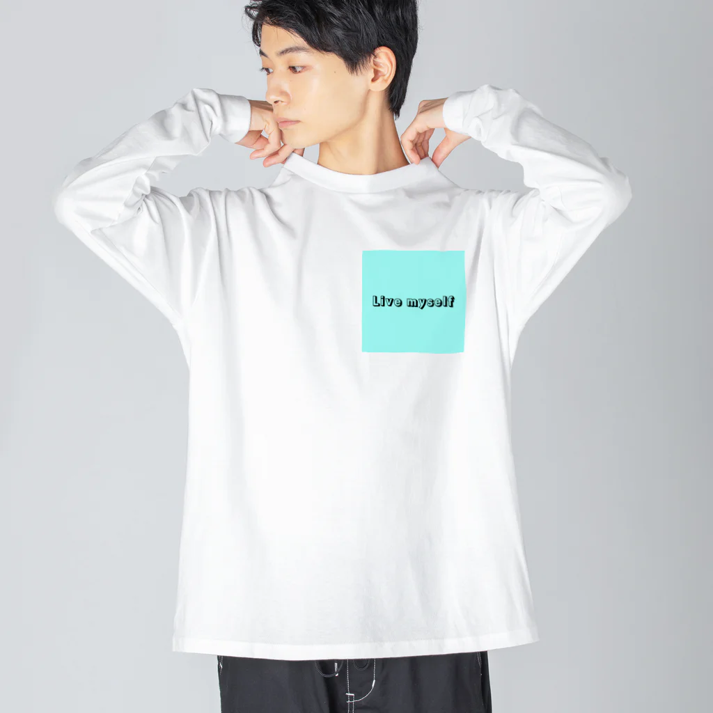 Billion HackのLive myself ビッグシルエットロングスリーブTシャツ