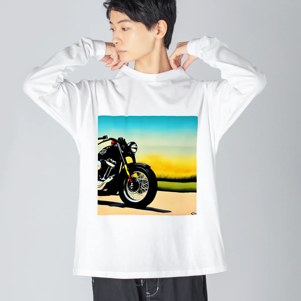 転倒無視のビンテージスポーツスター Big Long Sleeve T-Shirt