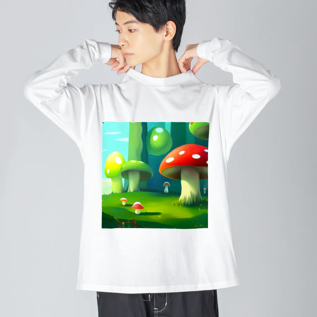 IOSUKEのキノコの世界 Big Long Sleeve T-Shirt