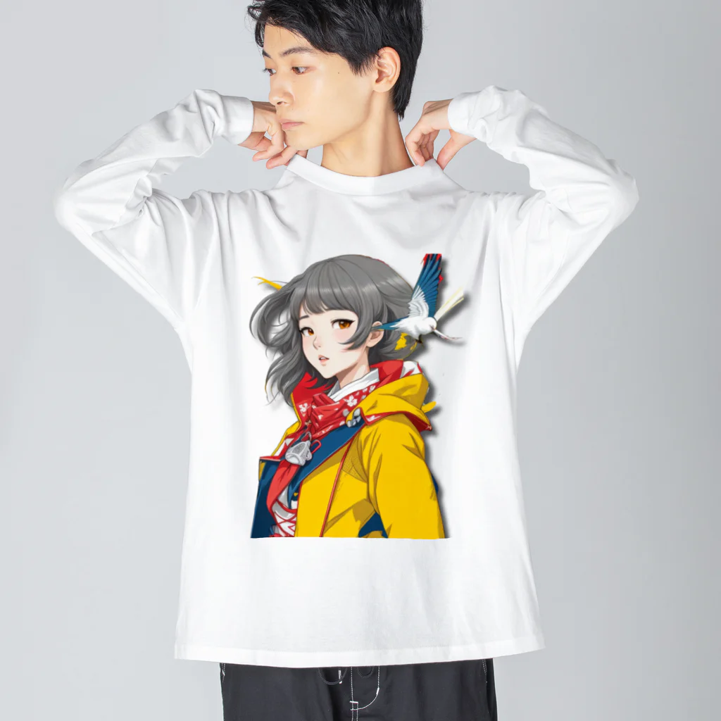 大正レトロJYOSIの大正レトロJYOSI　レイナ Big Long Sleeve T-Shirt