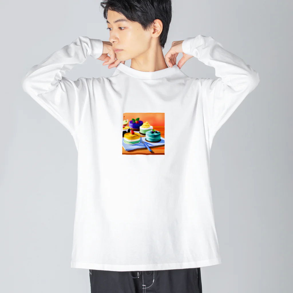 Egao  Creationsの至福のスウィーツ ビッグシルエットロングスリーブTシャツ