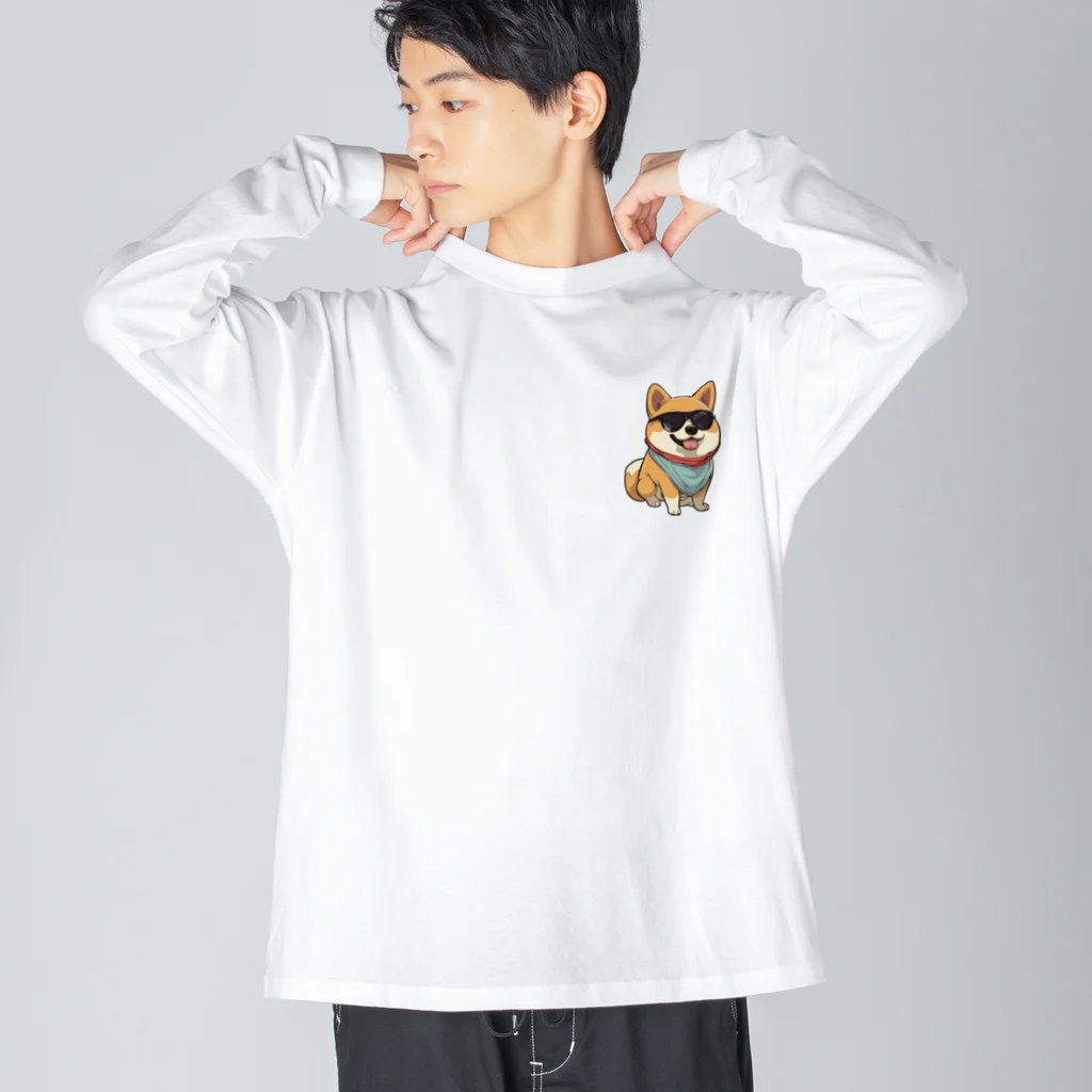 lilymummy リリマミのイカした柴犬 Big Long Sleeve T-Shirt