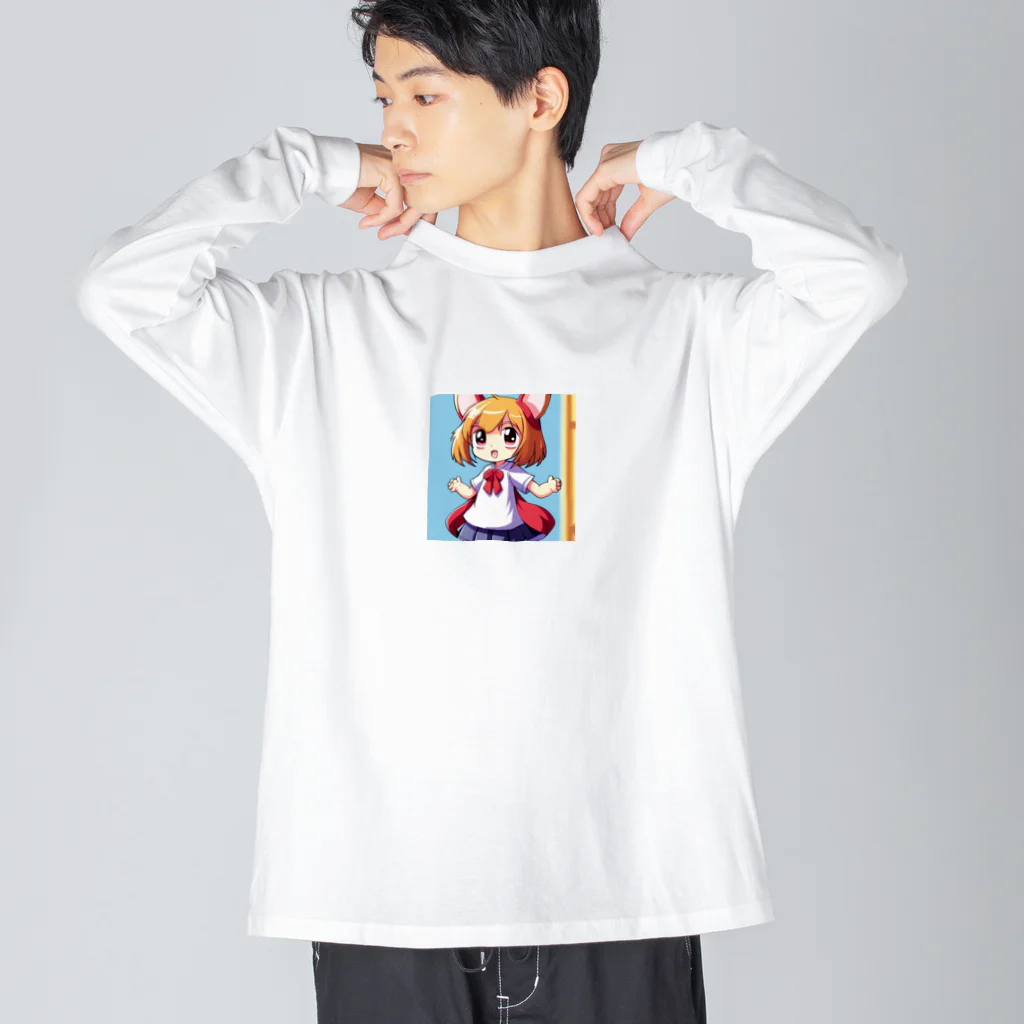 pixel-martのラビちゃん ビッグシルエットロングスリーブTシャツ