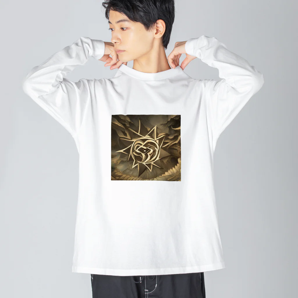 TAIYO 猫好きの太陽アート加工 Big Long Sleeve T-Shirt