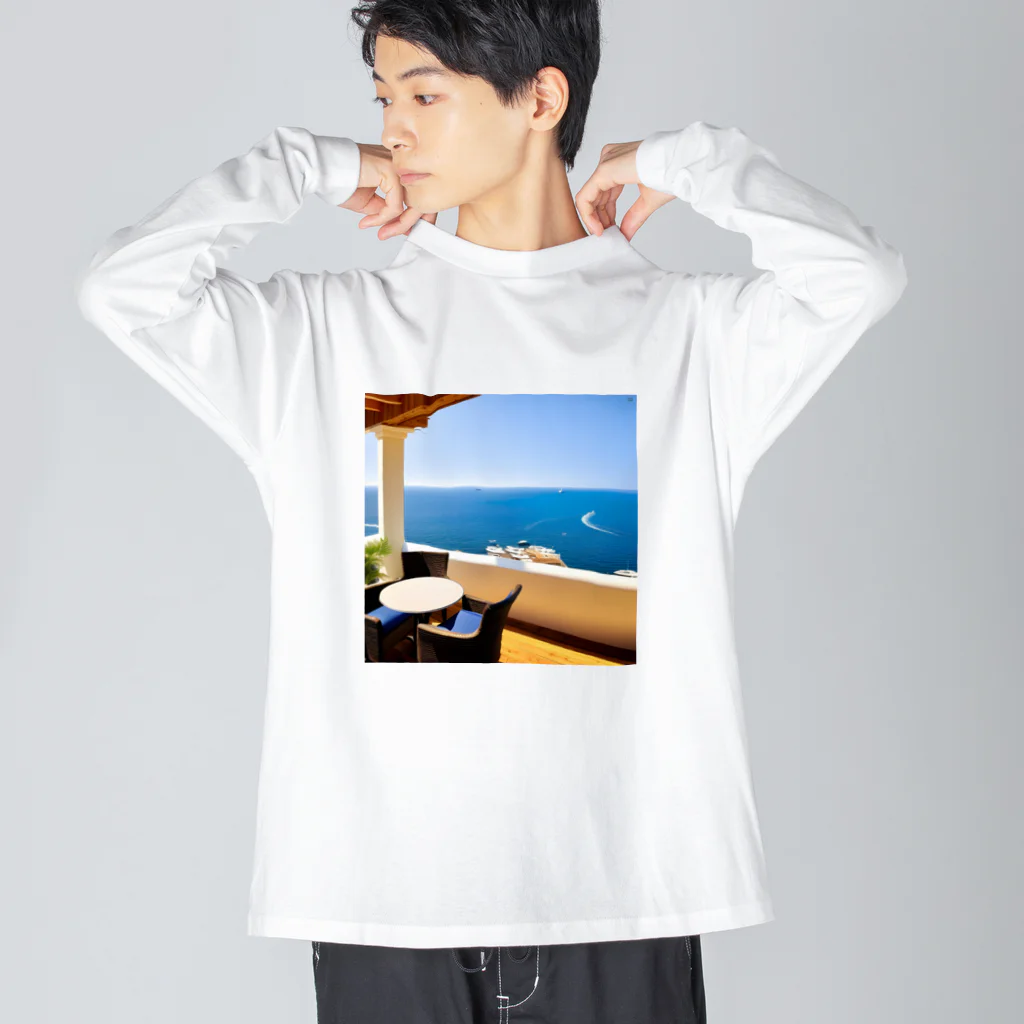 DapperMixのシーサイドカフェグッズ Big Long Sleeve T-Shirt