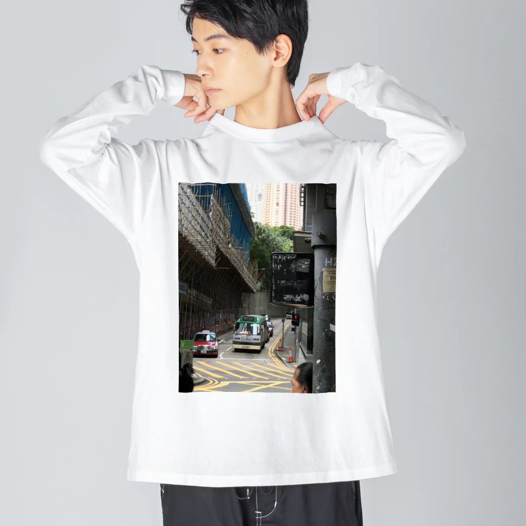 kyurakkoのHONG KONG CENTRAL  Big Long Sleeve T-Shirt