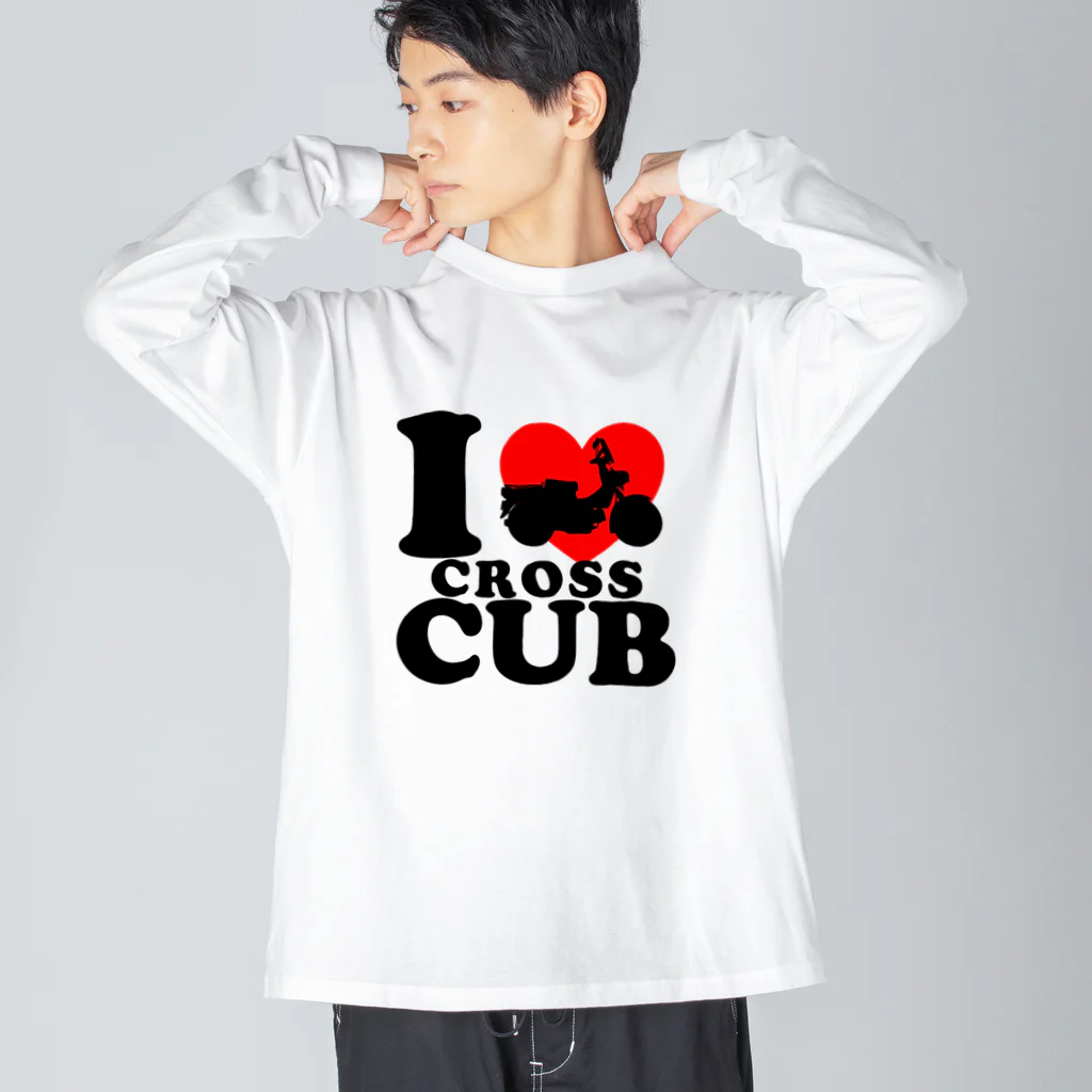 itacubのI ♡ CROSSCUB ビッグシルエットロングスリーブTシャツ