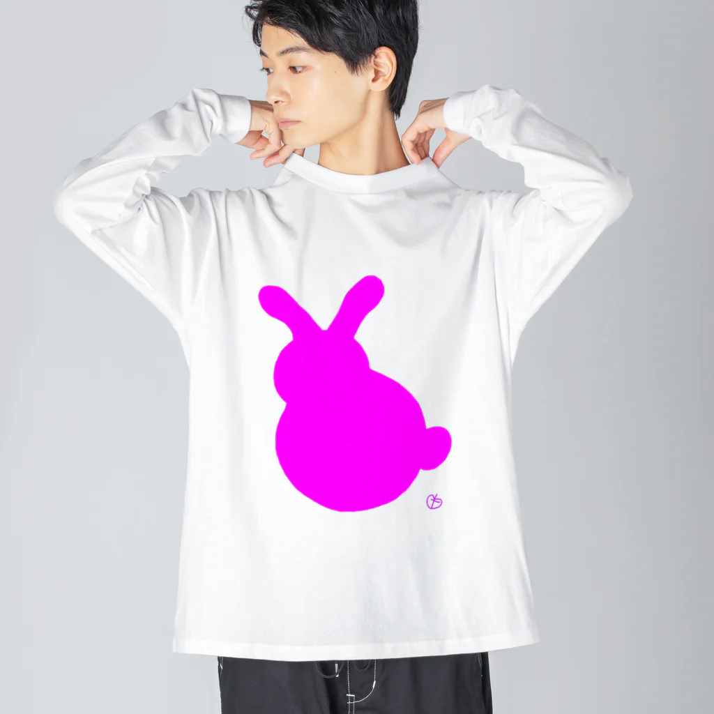 とりの店のうさぎP Big Long Sleeve T-Shirt