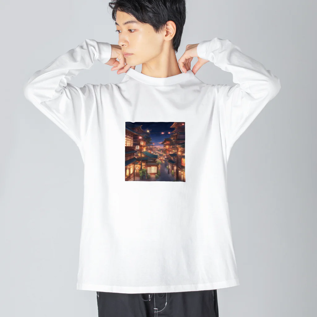 Tentative_Sensationのエモい街 ビッグシルエットロングスリーブTシャツ