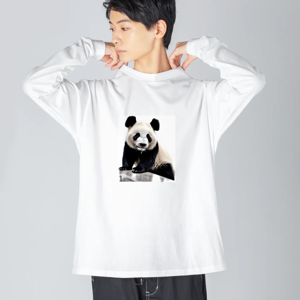 パンダリアンのパンダグッズ🐼 ビッグシルエットロングスリーブTシャツ