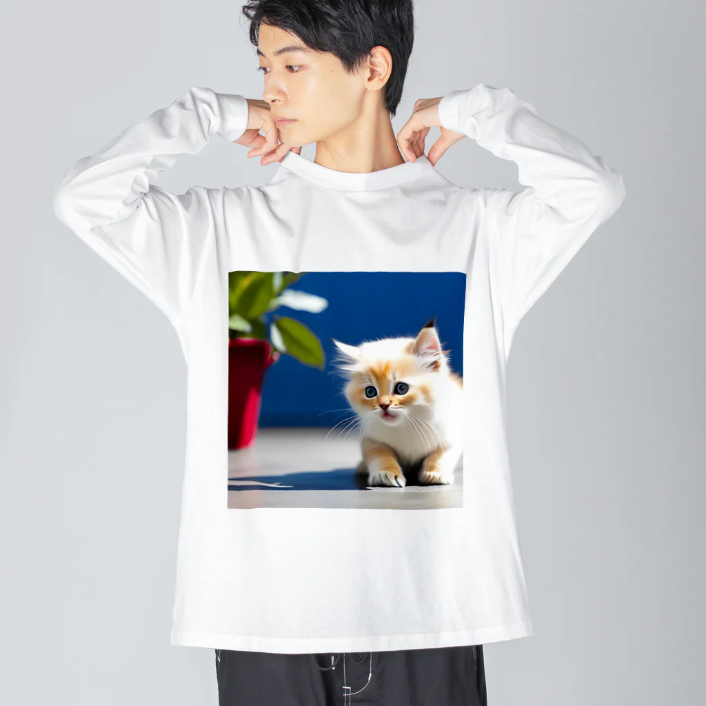 No planの子猫 ビッグシルエットロングスリーブTシャツ