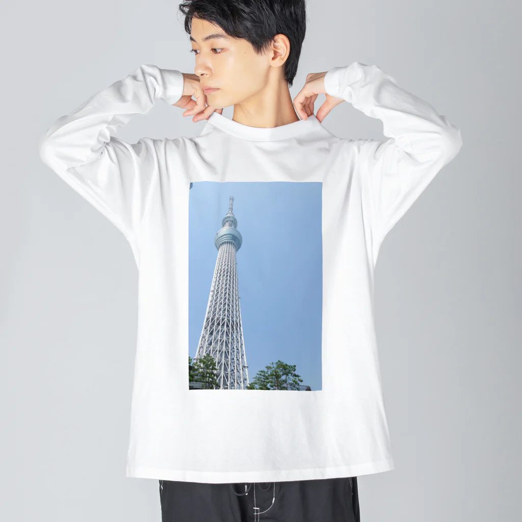 kyurakkoのTOKYO SKYTREE ビッグシルエットロングスリーブTシャツ