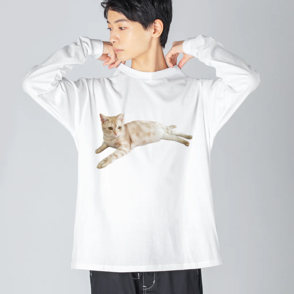 SOMARI_SATOのぐ〜たらねこ Big Long Sleeve T-Shirt