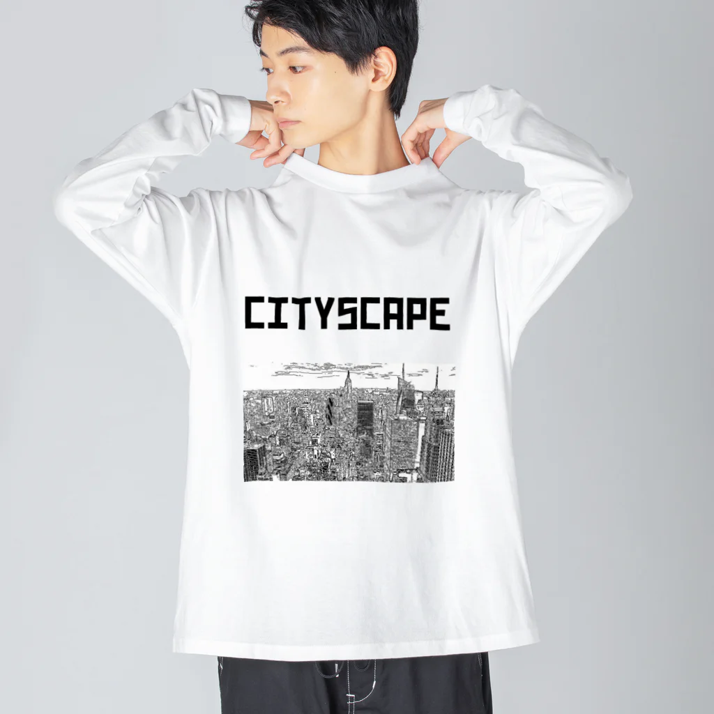 chieemakoのCITYSCAPE Big Long Sleeve T-Shirt