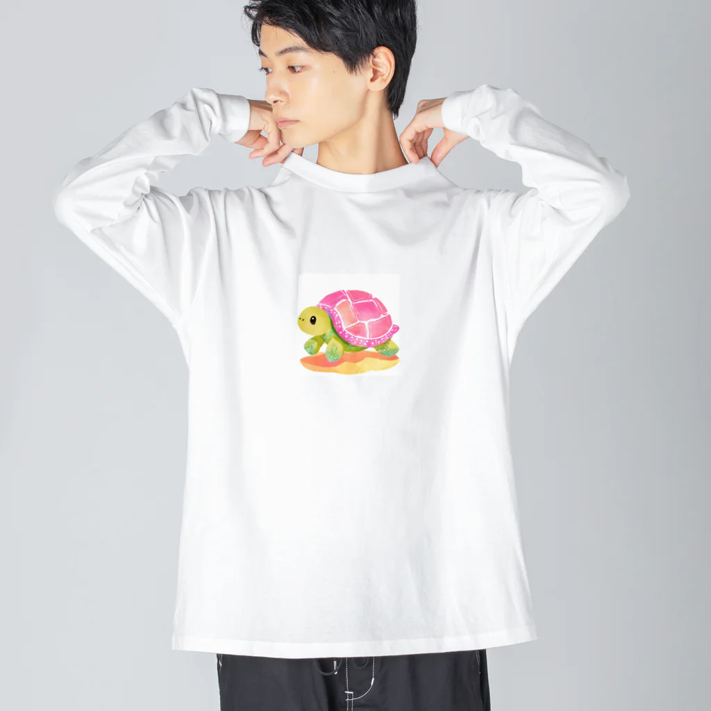 udのかわいいカメのイラストグッズ Big Long Sleeve T-Shirt