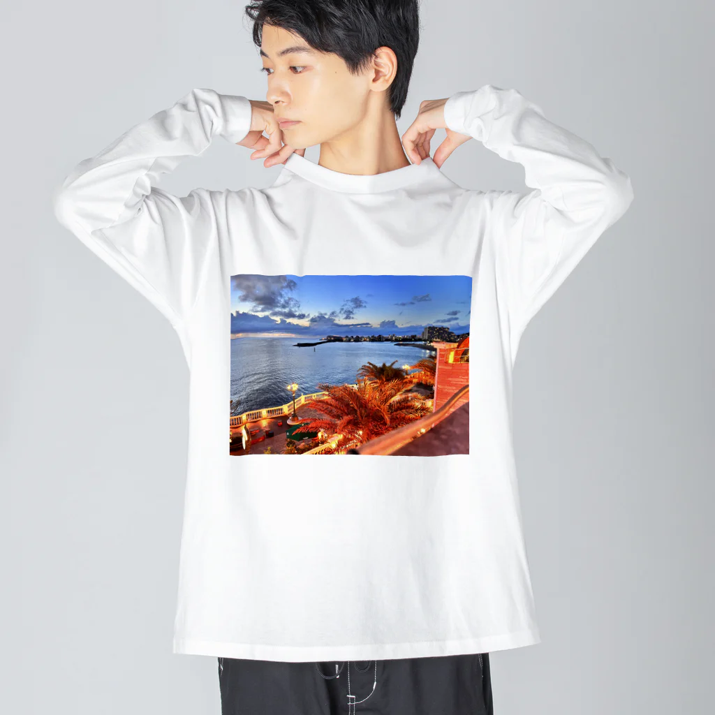 IWAKICHIの沖縄/アメリカンビレッジ(#リゾート#沖縄#ペアルック) ビッグシルエットロングスリーブTシャツ