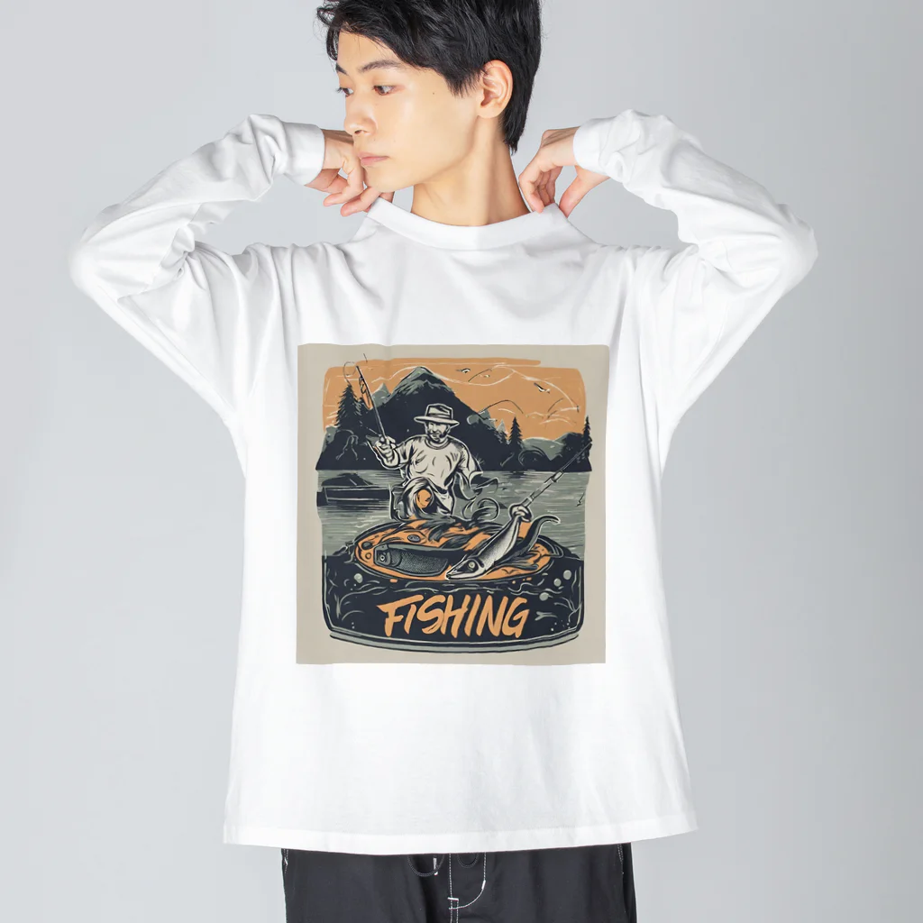 yuu1994 fishingのenjoy fishing yuu1994 ビッグシルエットロングスリーブTシャツ