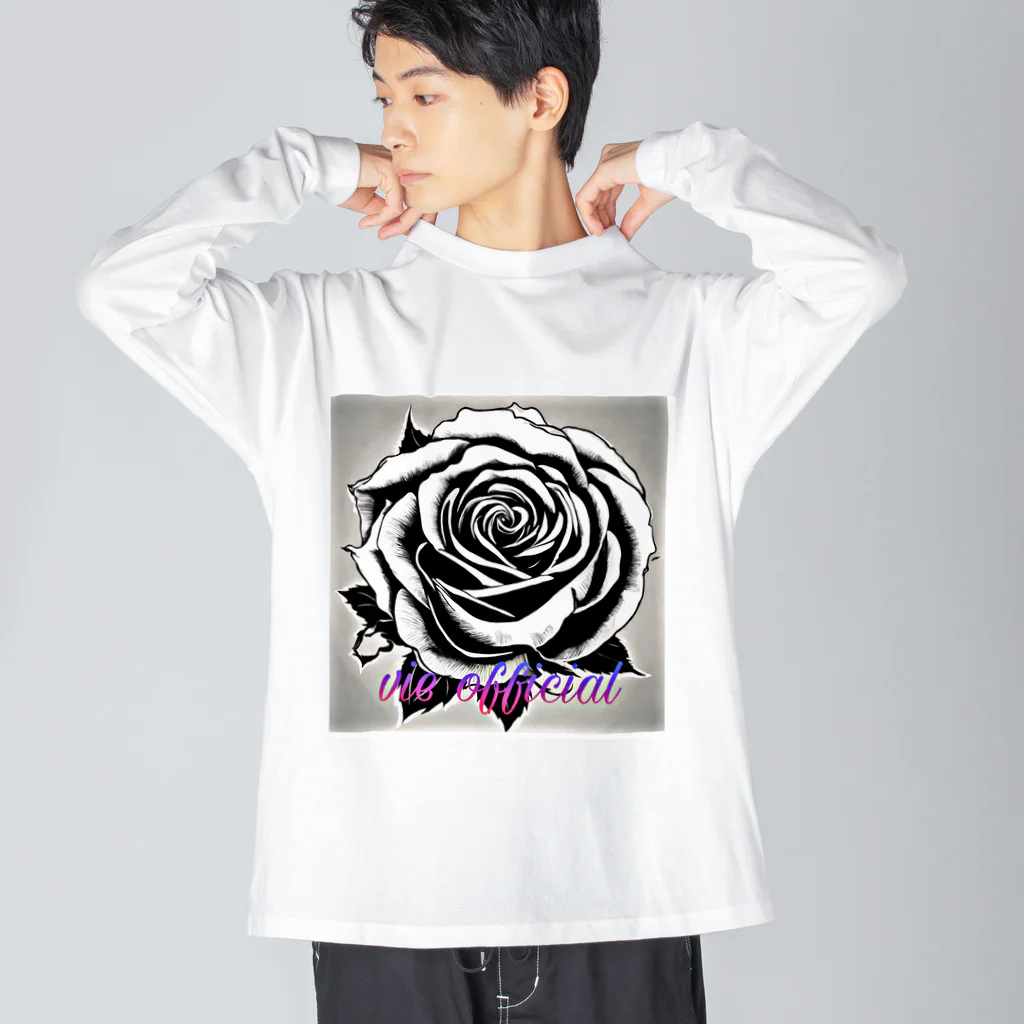 vieのBLACK_rose ビッグシルエットロングスリーブTシャツ