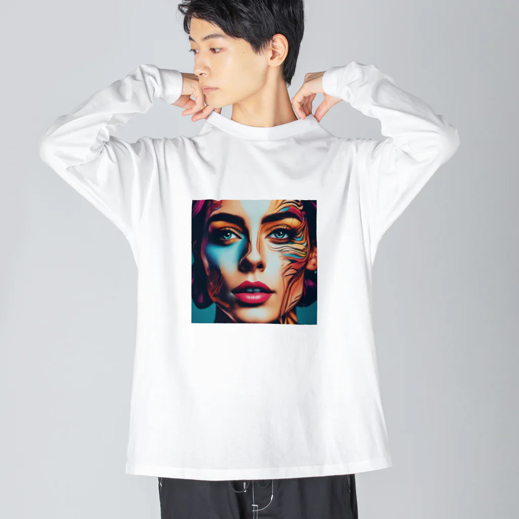 mt_creationsのlady print ビッグシルエットロングスリーブTシャツ