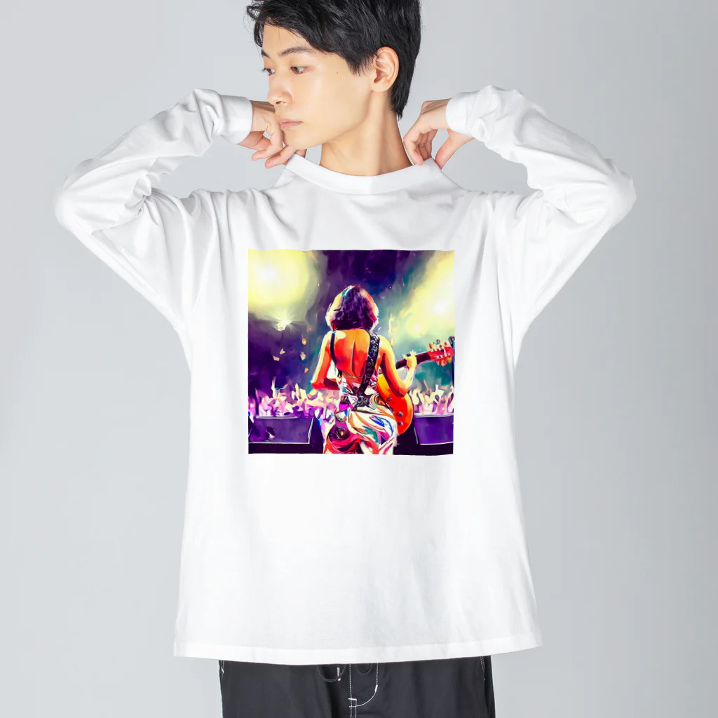 試香師の「ロックスター」 Big Long Sleeve T-Shirt