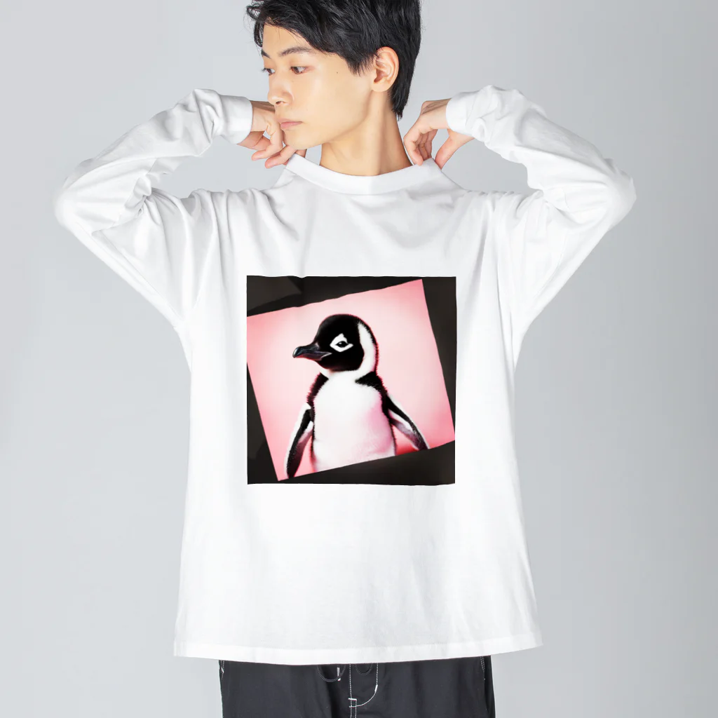 blackcofee12のペンギン赤ちゃん ビッグシルエットロングスリーブTシャツ