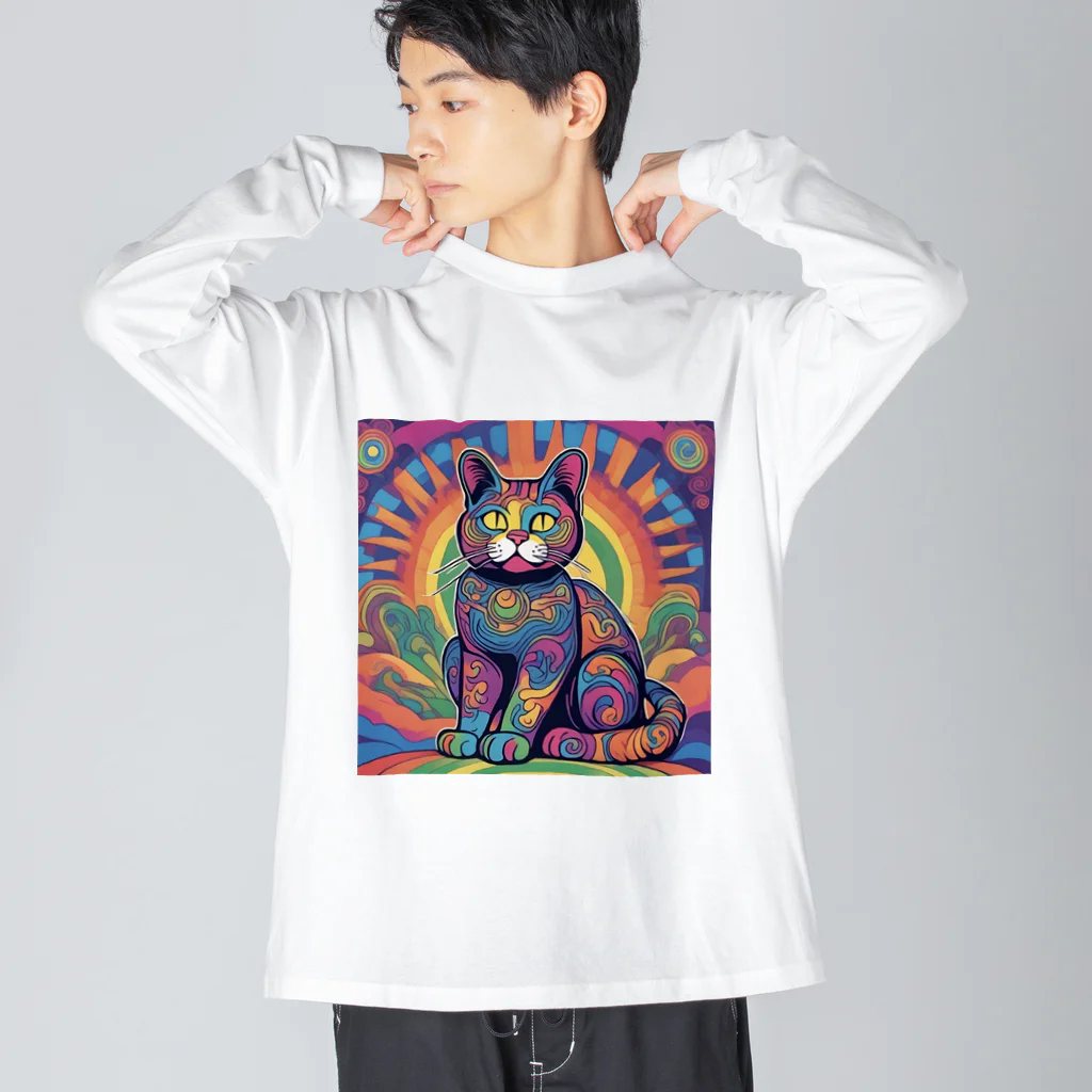 horoscope の招き猫 Big Long Sleeve T-Shirt