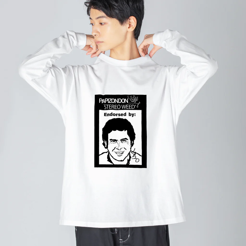 PAPIZONDONのPAPIZONDON オリジナル パピコバル ビッグシルエットロングスリーブTシャツ