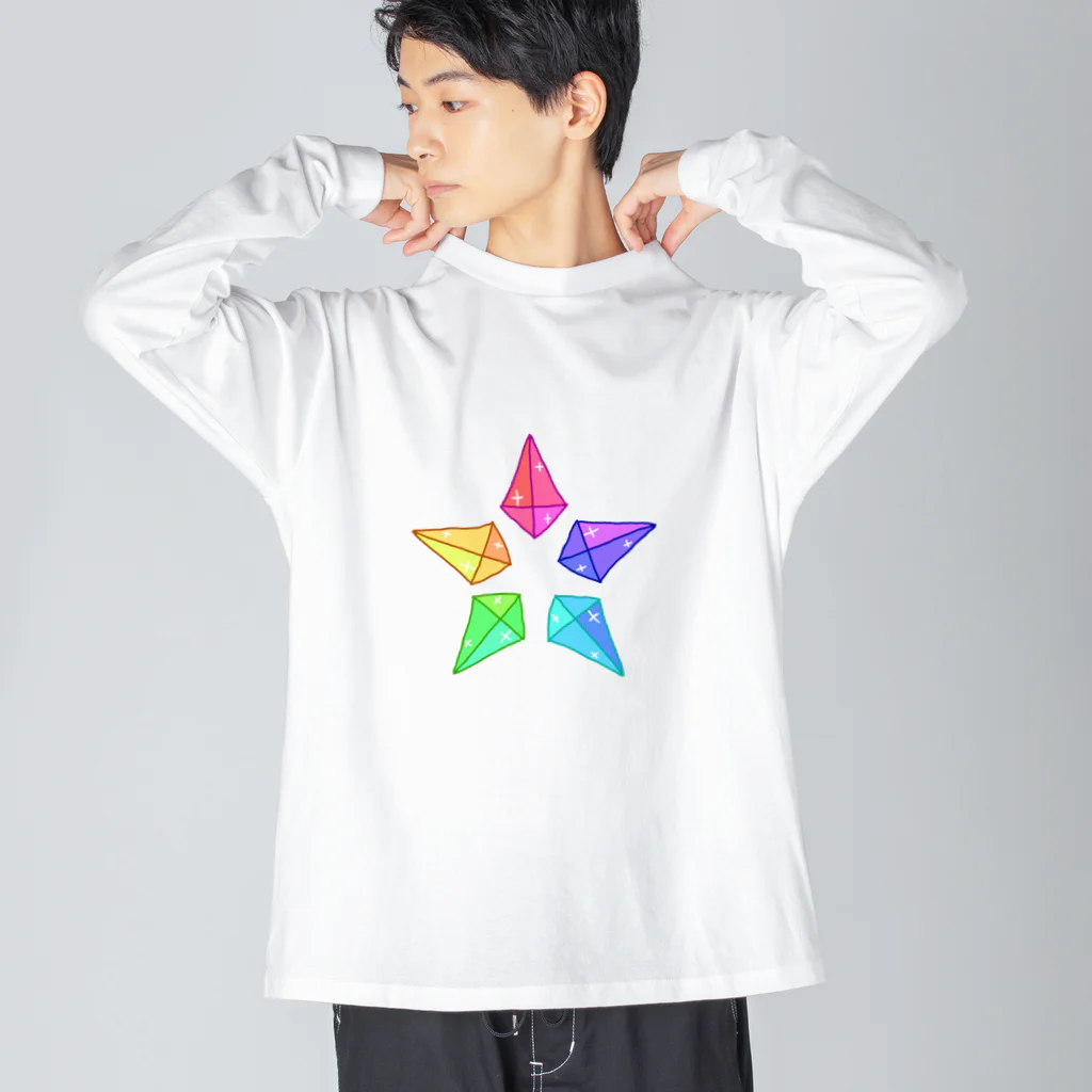 ReeYoのスタークリスタル ビッグシルエットロングスリーブTシャツ