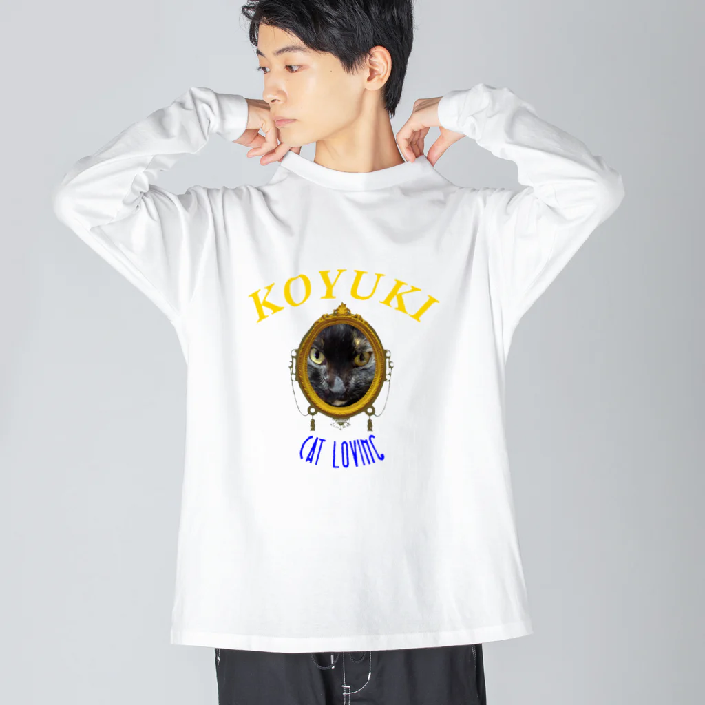 FurryFarmのうちの猫　シリーズ「小雪」 Big Long Sleeve T-Shirt