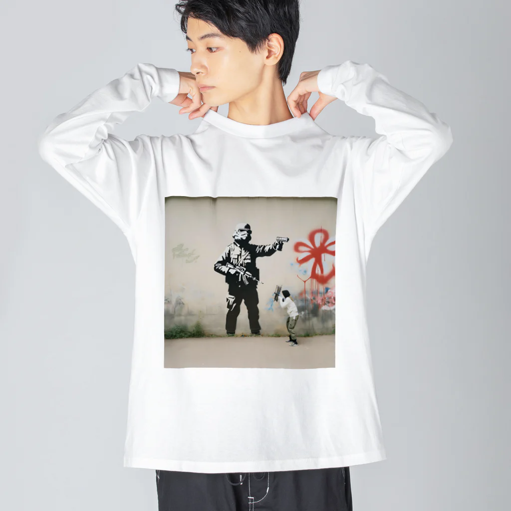 むぎライアンの戦争と平和 Big Long Sleeve T-Shirt