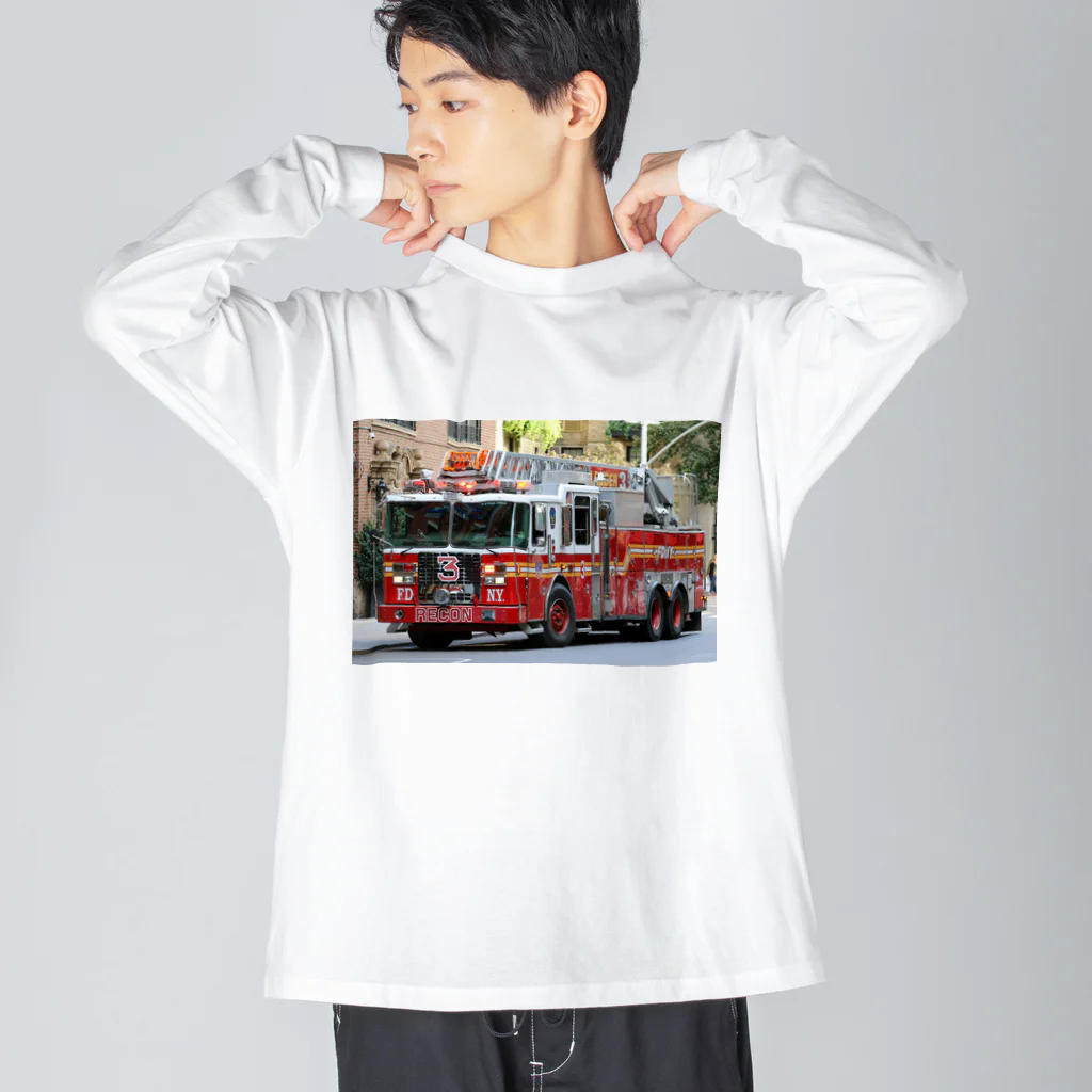 ビッグスマイルライフのかっこいいはしご車 Big Long Sleeve T-Shirt