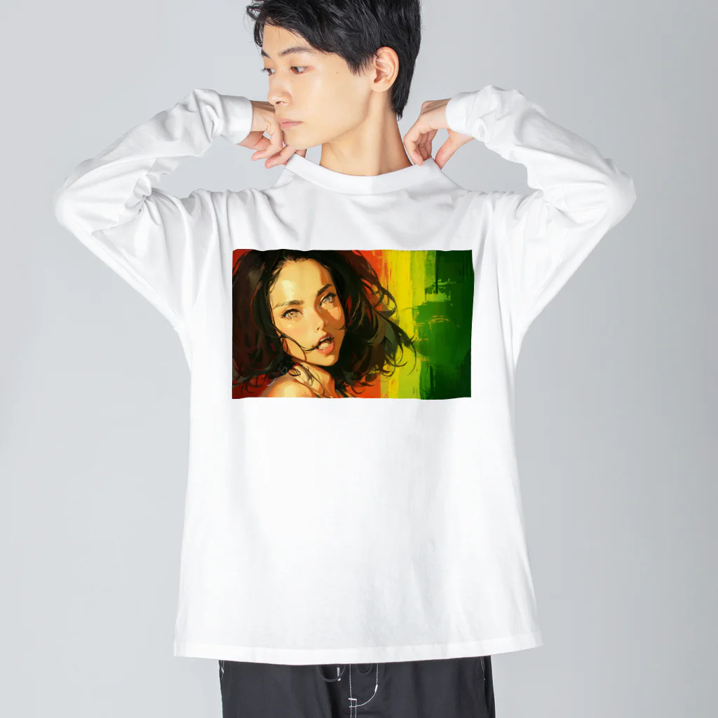 ボンブ映像社のレゲェ女子 Big Long Sleeve T-Shirt