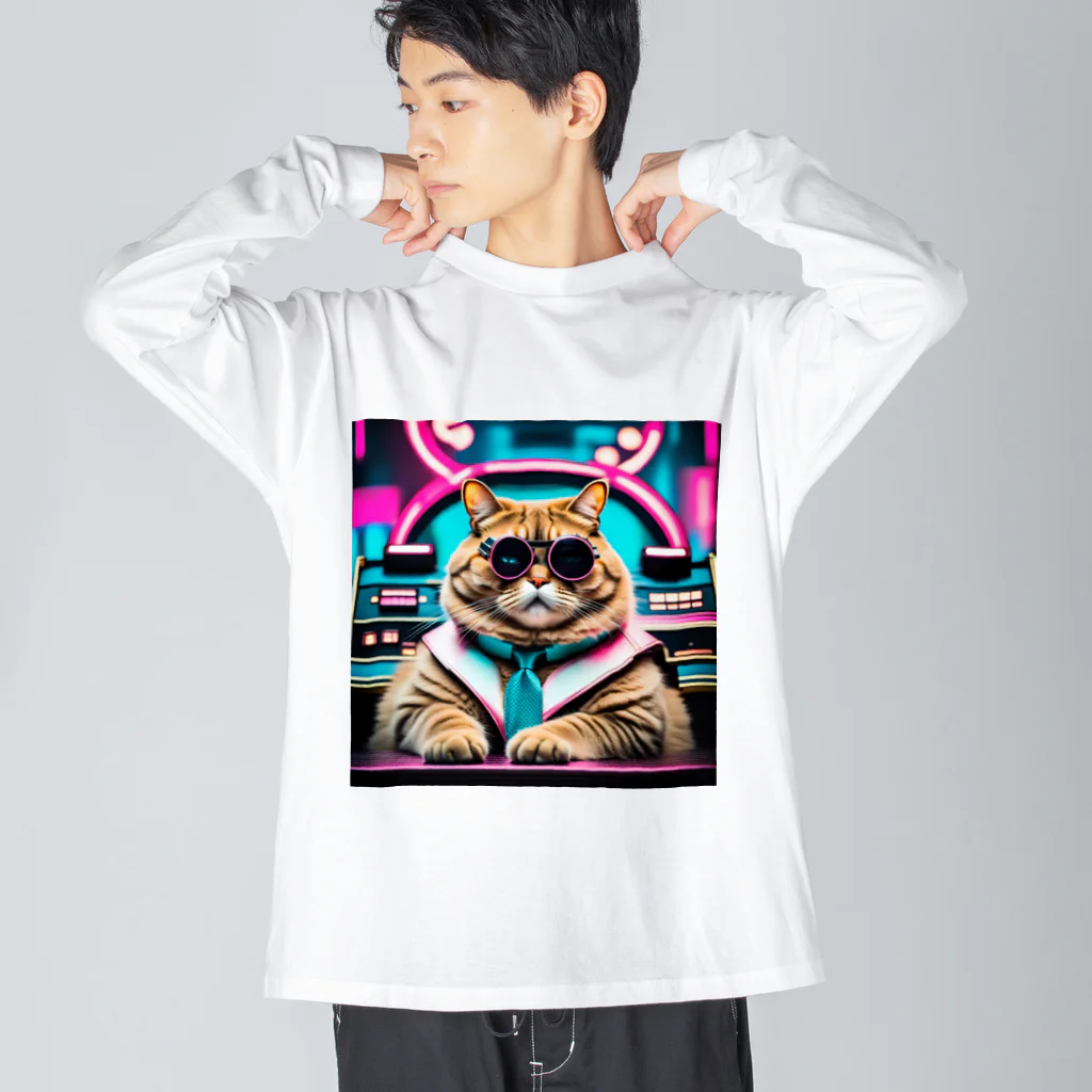 aoking_の近未来猫 Big Long Sleeve T-Shirt
