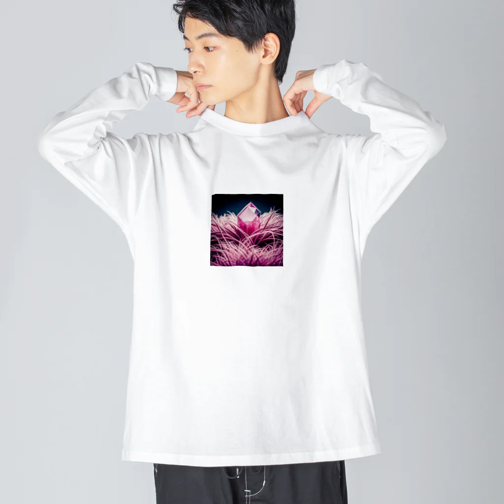 teru8376のピンクサファイア ビッグシルエットロングスリーブTシャツ