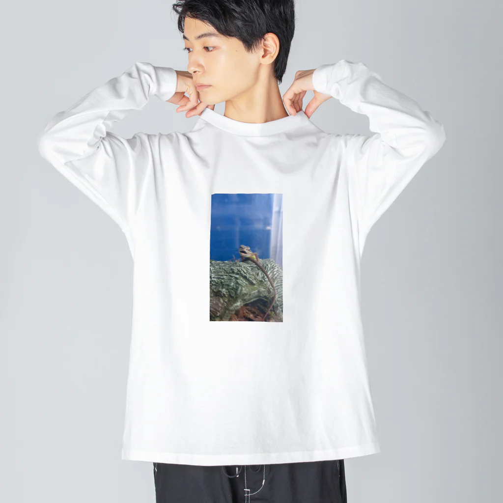 Makoto_Kawano Designの笑うトカゲ Big Long Sleeve T-Shirt