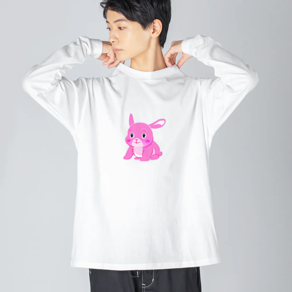 usaの這い這いうさぎ ビッグシルエットロングスリーブTシャツ