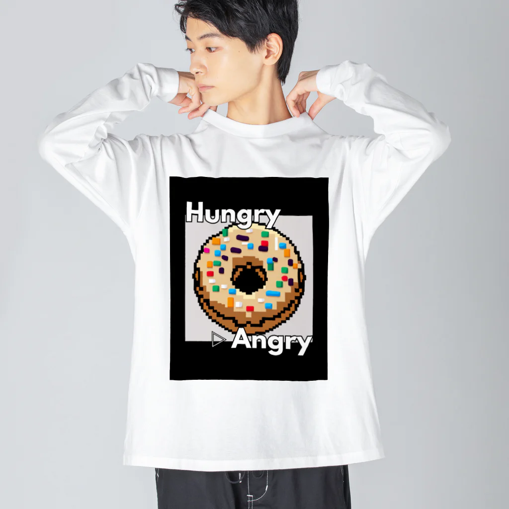 hAngryの【ドーナツ】hAngry Big Long Sleeve T-Shirt