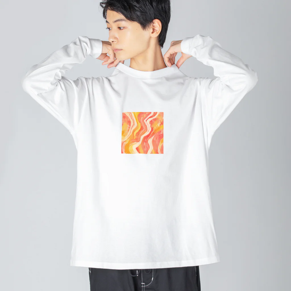 Miyabi❣のウォームカラー Big Long Sleeve T-Shirt